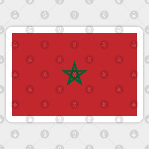 Flag of Morocco Sticker by COUNTRY FLAGS